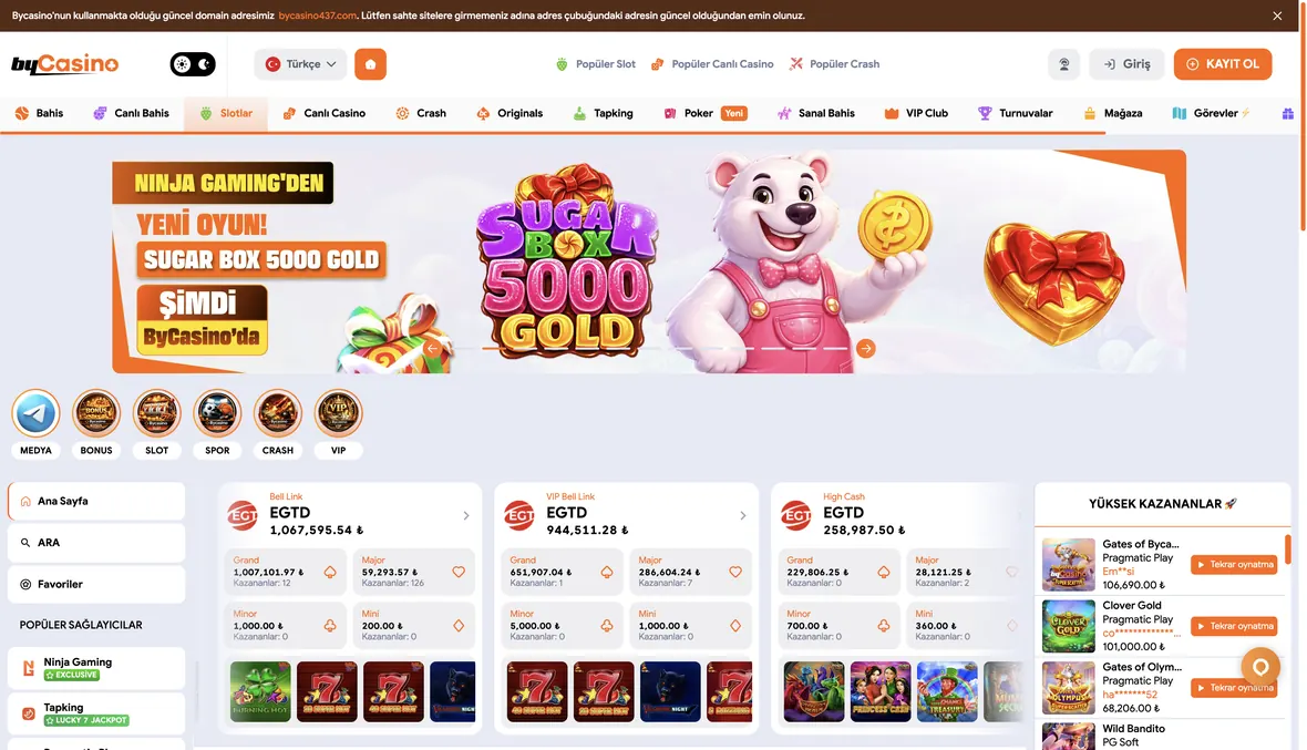 Operatörün slot lobisi bölümü, 26 Ağustos 2026 tarihinde alınan ekran görüntüsü.
